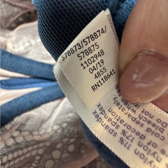 Cacique Bra Unlined Balconette 44DD Coquette Blue Pink Bows Lace Sheer Barbie - Picture 7 of 10